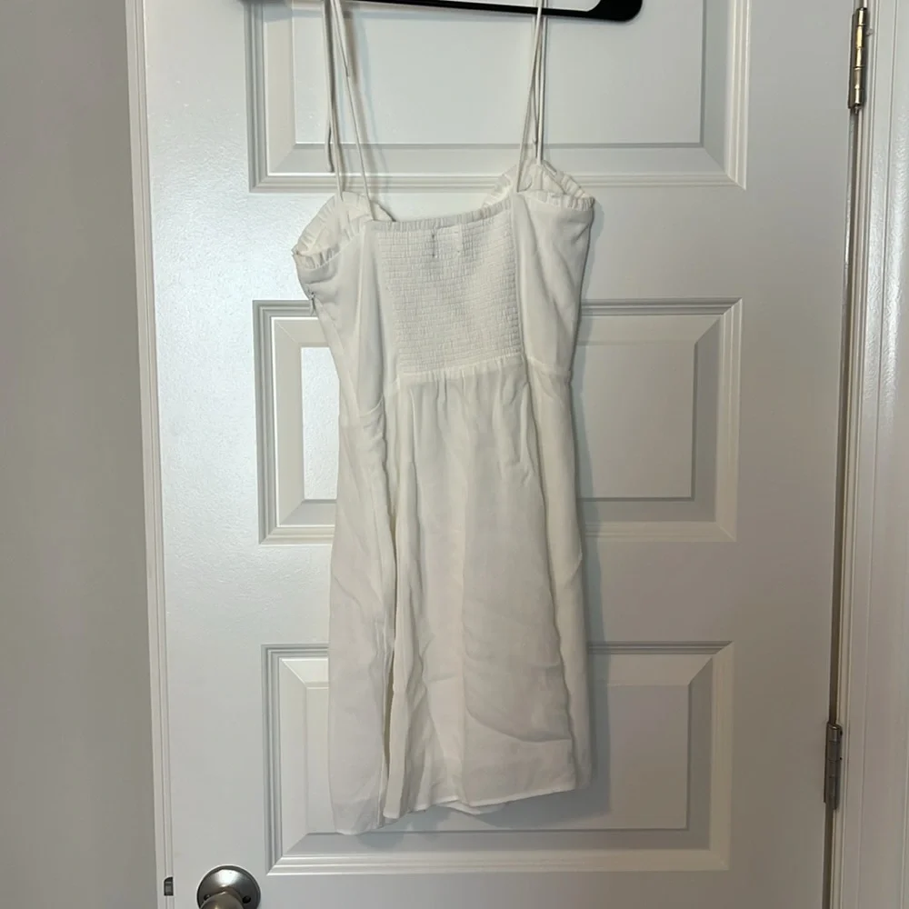 White mini dress